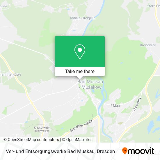 Карта Ver- und Entsorgungswerke Bad Muskau