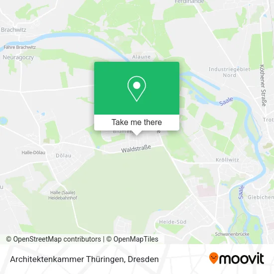 Карта Architektenkammer Thüringen