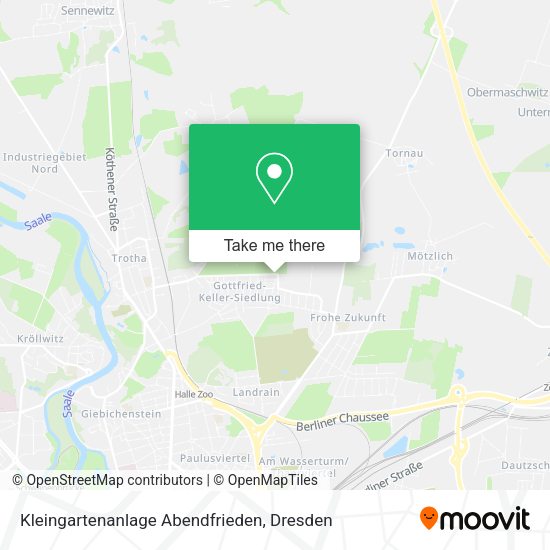 Карта Kleingartenanlage Abendfrieden