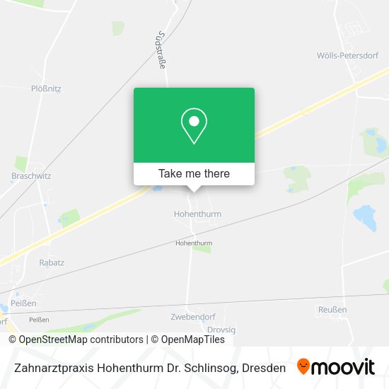 Карта Zahnarztpraxis Hohenthurm Dr. Schlinsog