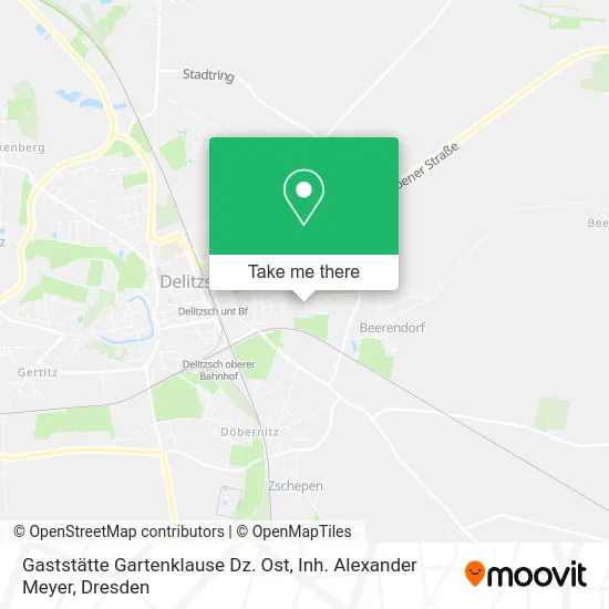 Карта Gaststätte Gartenklause Dz. Ost, Inh. Alexander Meyer