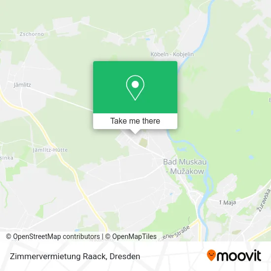 Карта Zimmervermietung Raack