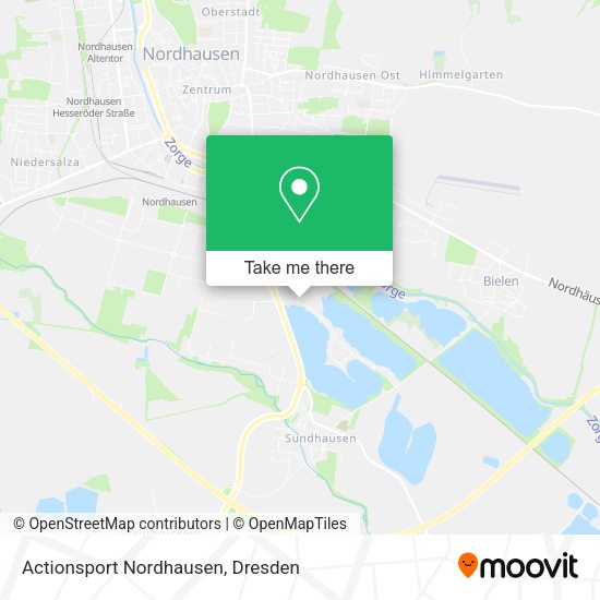 Карта Actionsport Nordhausen