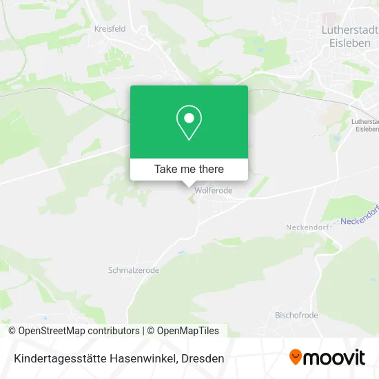 Карта Kindertagesstätte Hasenwinkel