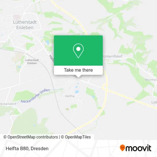 Карта Helfta B80