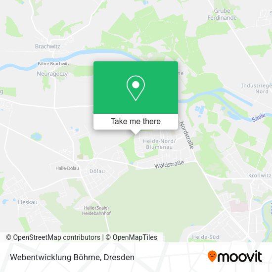 Карта Webentwicklung Böhme