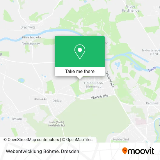 Карта Webentwicklung Böhme