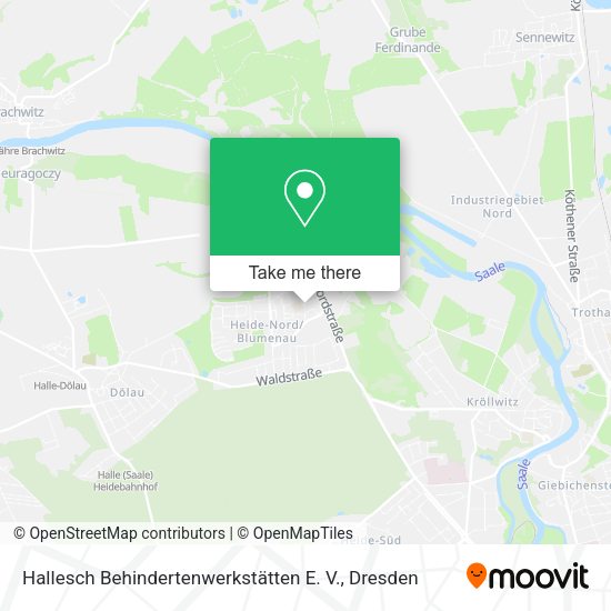 Карта Hallesch Behindertenwerkstätten E. V.