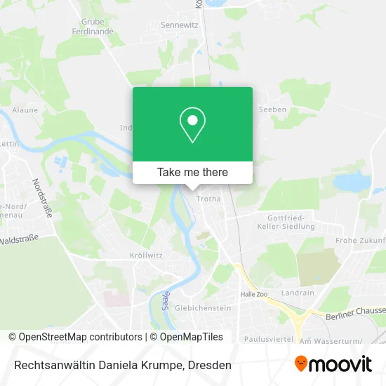 Карта Rechtsanwältin Daniela Krumpe