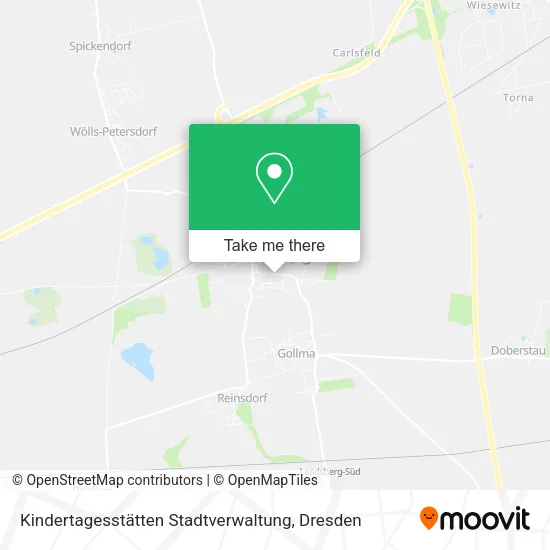 Карта Kindertagesstätten Stadtverwaltung