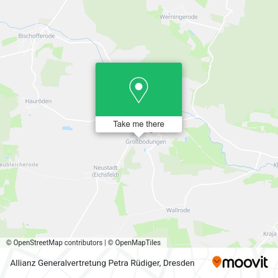 Карта Allianz Generalvertretung Petra Rüdiger