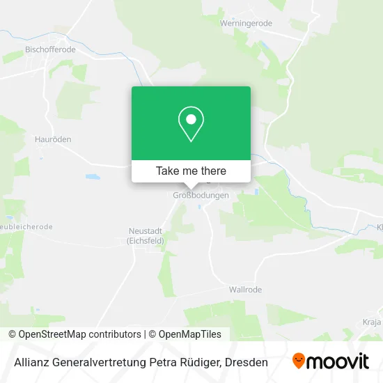 Карта Allianz Generalvertretung Petra Rüdiger