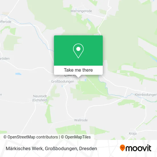 Карта Märkisches Werk, Großbodungen