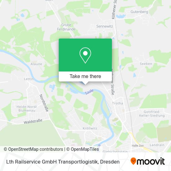 Карта Lth Railservice GmbH Transportlogistik