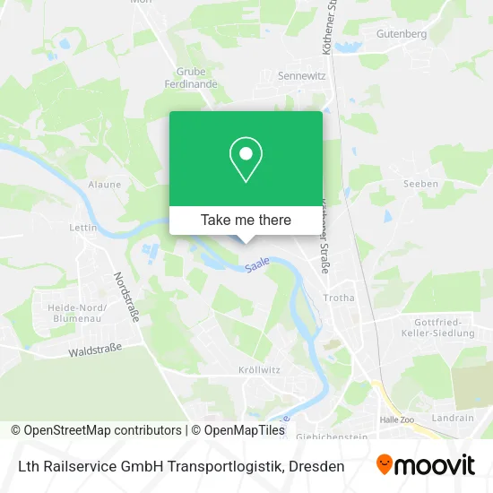 Карта Lth Railservice GmbH Transportlogistik