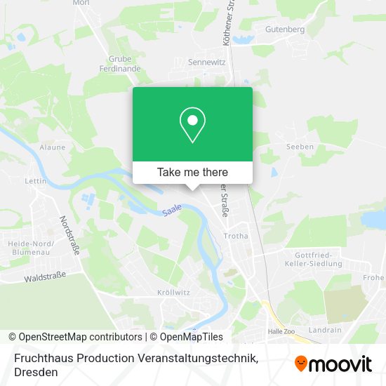 Карта Fruchthaus Production Veranstaltungstechnik