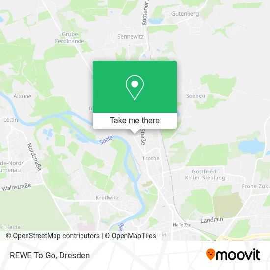 REWE To Go map