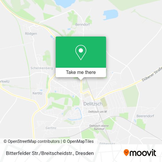 Карта Bitterfelder Str. / Breitscheidstr.