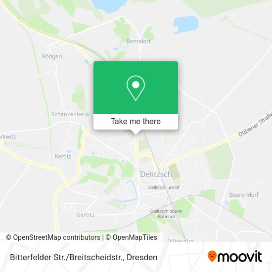 Карта Bitterfelder Str. / Breitscheidstr.