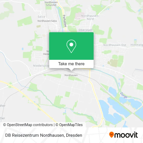 Карта DB Reisezentrum Nordhausen