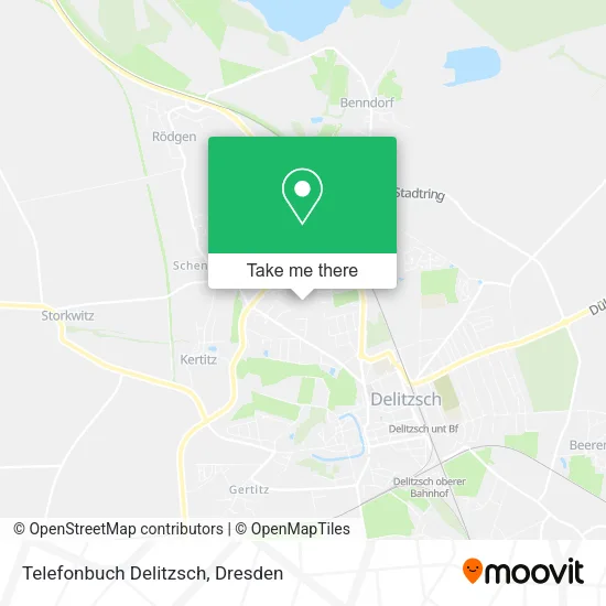 Карта Telefonbuch Delitzsch