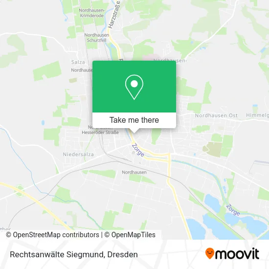 Карта Rechtsanwälte Siegmund
