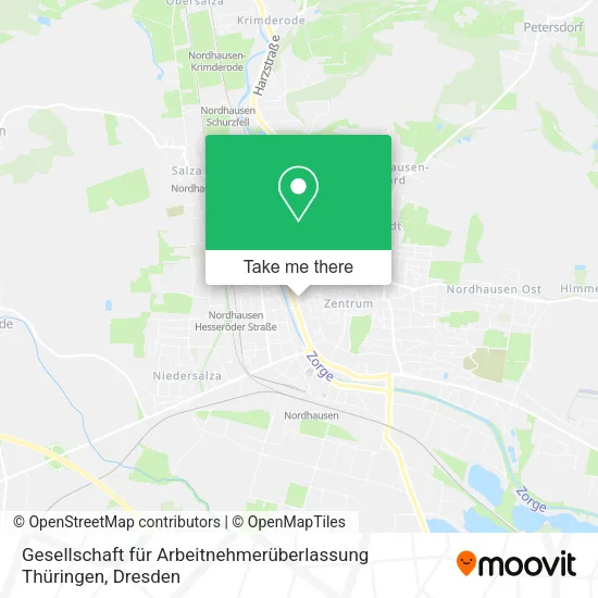 Карта Gesellschaft für Arbeitnehmerüberlassung Thüringen