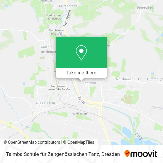 Карта Taimba Schule für Zeitgenössischen Tanz