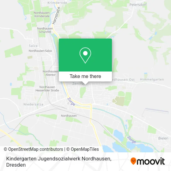 Карта Kindergarten Jugendsozialwerk Nordhausen