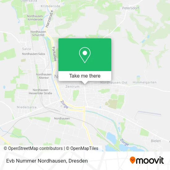 Карта Evb Nummer Nordhausen