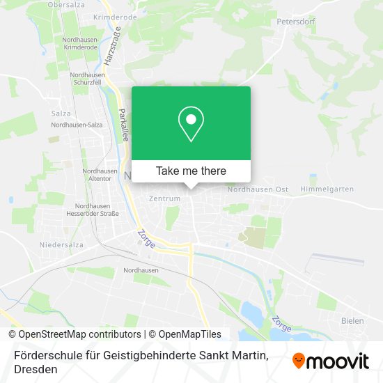 Карта Förderschule für Geistigbehinderte Sankt Martin