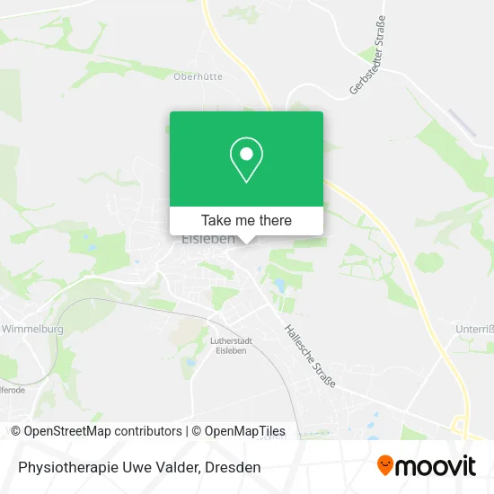 Карта Physiotherapie Uwe Valder