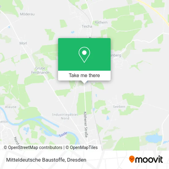 Карта Mitteldeutsche Baustoffe