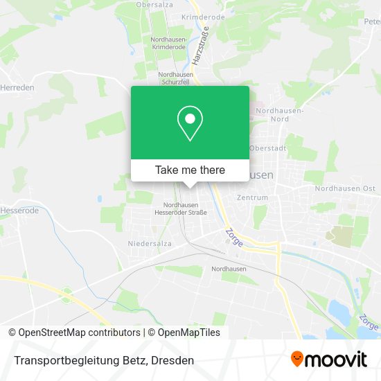 Карта Transportbegleitung Betz