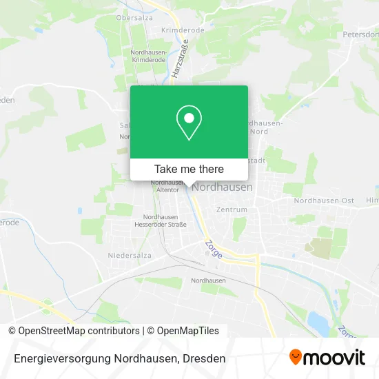 Карта Energieversorgung Nordhausen