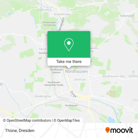 Thüne map
