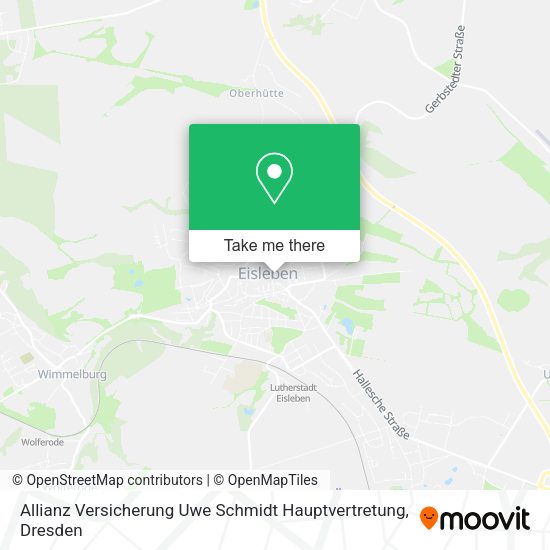 Карта Allianz Versicherung Uwe Schmidt Hauptvertretung