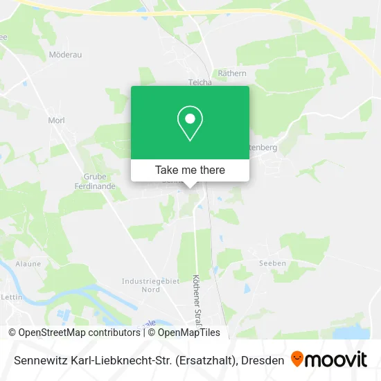 Карта Sennewitz Karl-Liebknecht-Str. (Ersatzhalt)