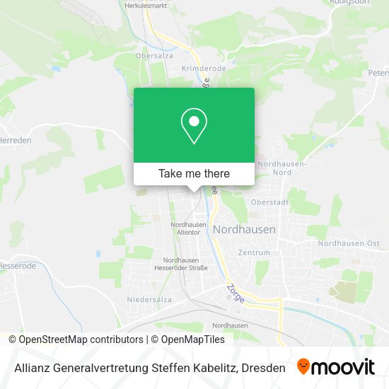 Карта Allianz Generalvertretung Steffen Kabelitz