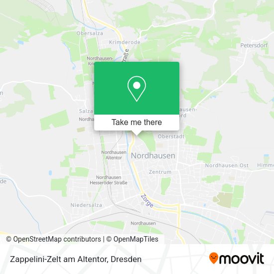 Карта Zappelini-Zelt am Altentor
