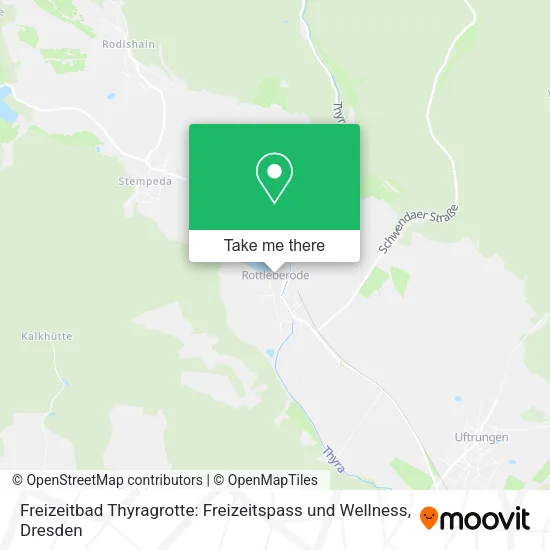 Карта Freizeitbad Thyragrotte: Freizeitspass und Wellness