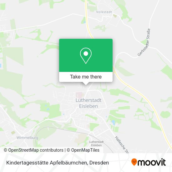 Карта Kindertagesstätte Apfelbäumchen