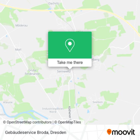 Карта Gebäudeservice Broda