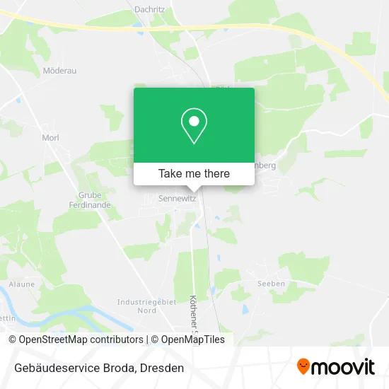 Карта Gebäudeservice Broda