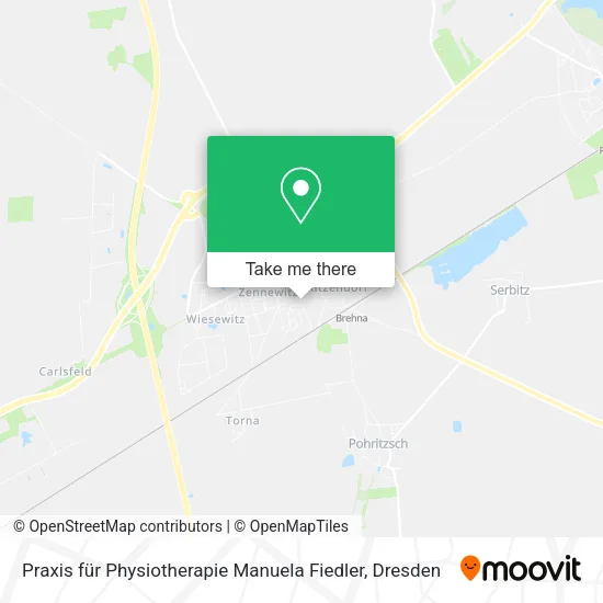 Карта Praxis für Physiotherapie Manuela Fiedler