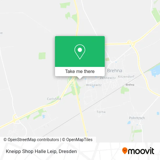 Kneipp Shop Halle Leip map