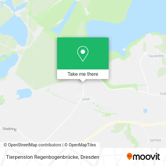 Карта Tierpension Regenbogenbrücke