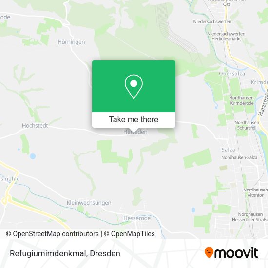Карта Refugiumimdenkmal