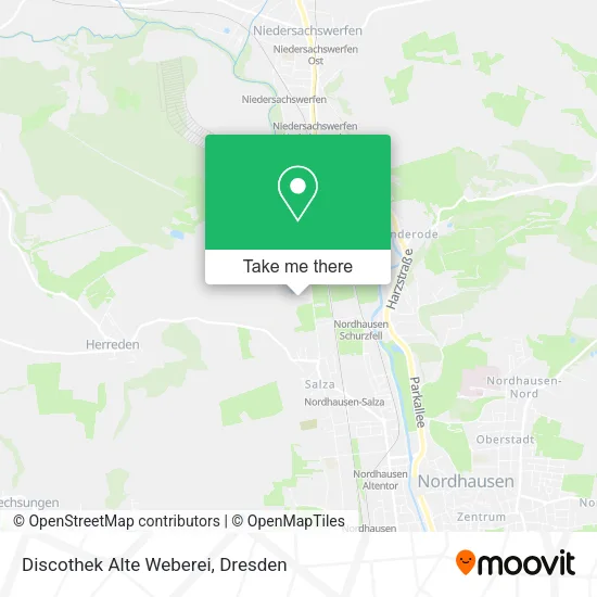 Карта Discothek Alte Weberei
