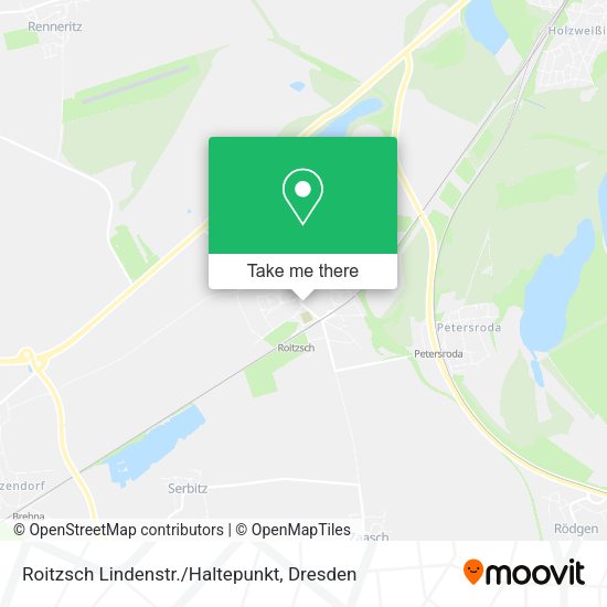 Карта Roitzsch Lindenstr./Haltepunkt
